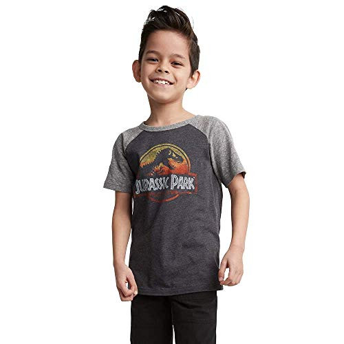 Jumping Beans Boys 4 10 Jurassic Park Graphic Tee 7 Charcoal Heather