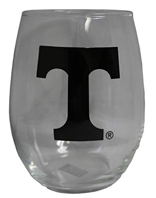 Nordic Promos NCAA Tennessee Volunteers 15 oz Stemless Wine Glass with Black Team Logo Nordic Promos NCAA Tennessee Volunteers 15 oz Stemless Wine Glass with Black Team Logo