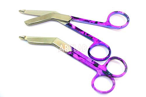 New Premium Grade Heavy Duty 2 Lister Bandage Nurse Scissors 5 5 inch Medical Scissors Purple CYNAMED