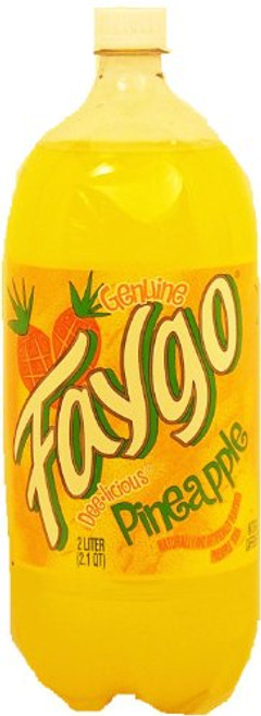 Faygo pineapple flavor soda 2 liter plastic bottle Faygo pineapple flavor soda 2 liter plastic bottle