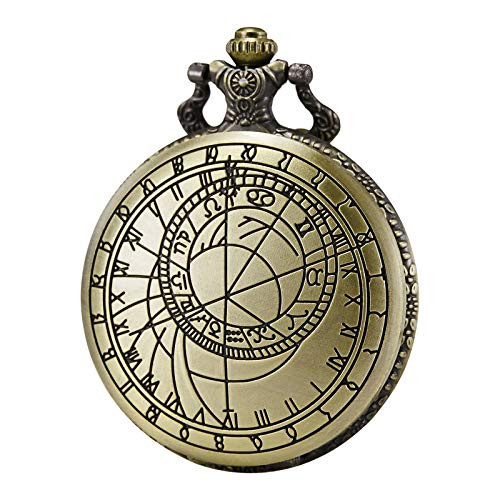 Morfong Men s Women s Quartz Pocket Watch Doctor Dr  Who Confession Pattern Fob Watches with Chain Box