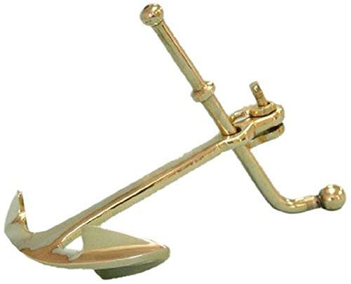 Hampton Nautical Solid Brass Anchor Paperweight  Brass