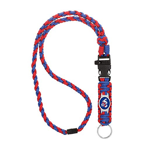 Swamp Fox Fresno State Bulldogs Paracord Lanyard with Team Charm  Neck Clasp  and Keychain Release