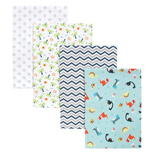 Trend Lab Dinosaur 4 Pack Blankets