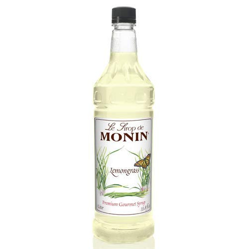 Monin Flavored Syrup  Lemon Grass  33 8 Ounce Plastic Bottle  1 Liter