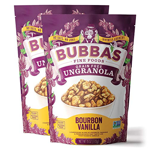 Bubba s Fine Foods Grain Free Granola Cereal Bourbon Vanilla 6oz Pack of 2 Bubba s Fine Foods Grain Free Granola Cereal Bourbon Vanilla 6oz Pack of 2