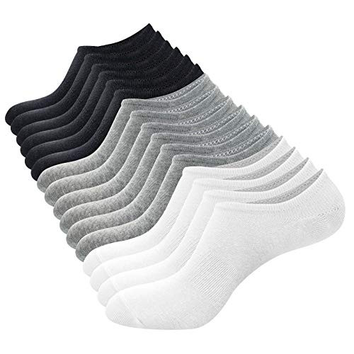No Show Men Socks  Loafer Socks for Men Boat Shoe Socks Liner Socks with CoolPlus  No See Sock Non Slip Grip