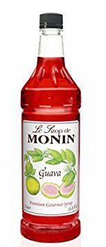 Monin Flavored Syrup  Guava  33 8 Ounce Plastic Bottle  1 liter