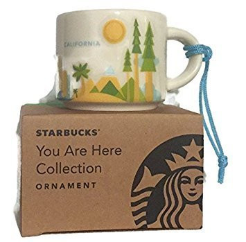 California Starbucks You Are Here Ornament Rare 2oz Espresso Mug/Cup