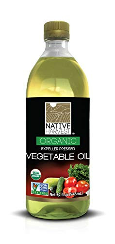 Native Harvest Organic Non GMO Naturally Expeller Pressed Vegetable Oil  1 Litre  33 8 FL OZ