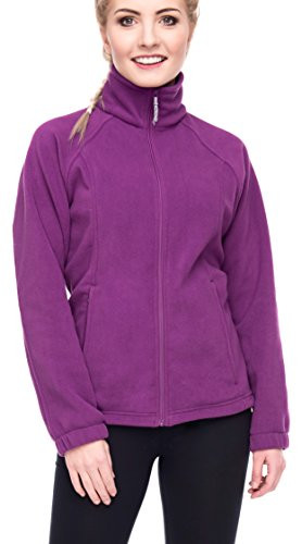 Women s Full Zip Polar Sport Fall Winter Spring Fleece Jacket Plum XL