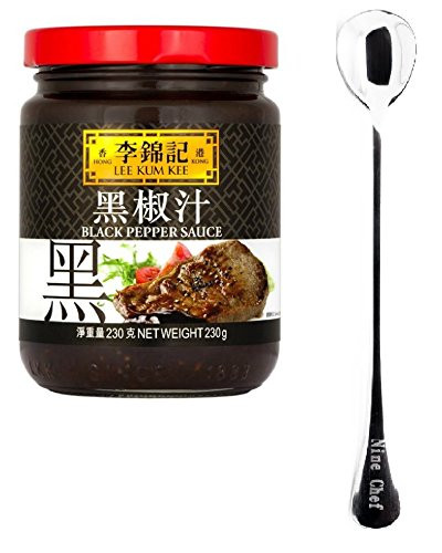 Lee Kum Kee Sauce  Black Pepper Sauce  1 Bottle    One NineChef Spoon