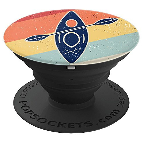 Vintage Kayaking Retro Kayak PopSockets Grip and Stand for Phones and Tablets