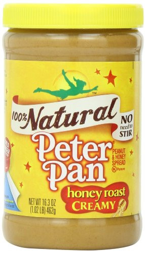 Peter Pan  100 Natural  Honey Roast Creamy Peanut Butter  16 3oz Jar  Pack of 3