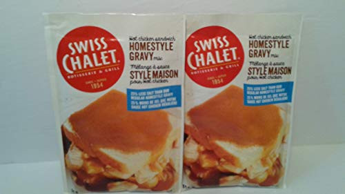 Swiss Chalet Low Sodium HOMESTYLE Gravy  2 Pack  51g 1 8oz Imported from Canada