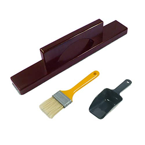 Arthur Shuffleboard Accessories Shuffleboard Brush  Dark Cherry Finish