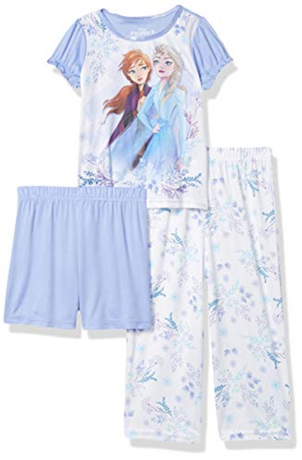 Disney Girls  Toddler Frozen 3 Piece Pajama Set  Anna Loves Elsa  2T