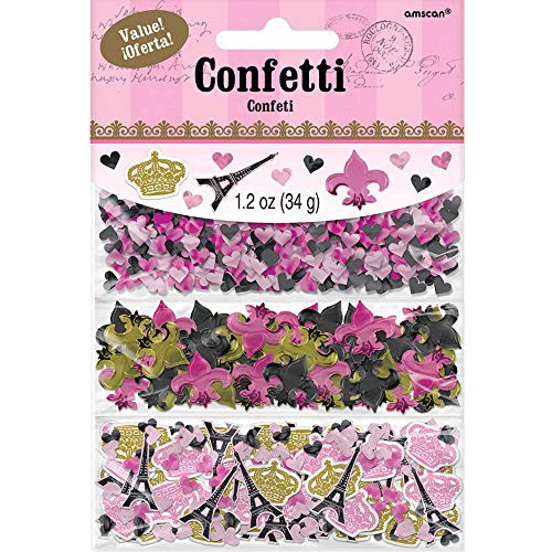 Amscan Party Supplies Day In Paris Value Pack Confetti  One Size  Multi Color