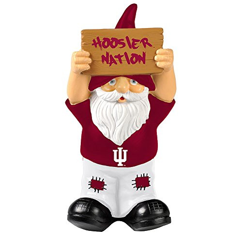 Elite Fan Shop Indiana Hoosiers Garden Gnome   Crimson