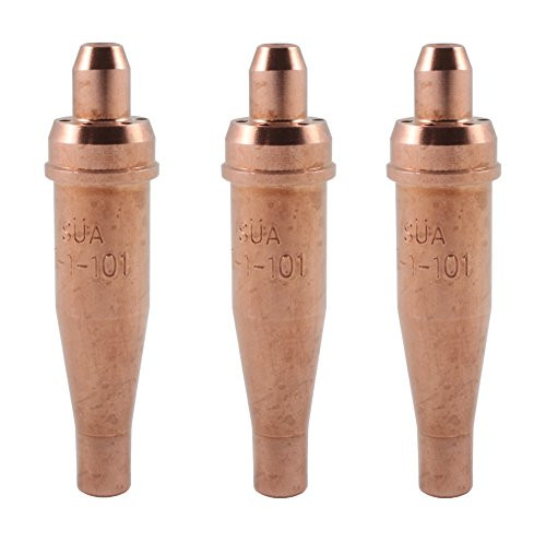 3 PACK  SÜA   1 101 Series Acetylene Cutting Tip   Replacement for Victor  Sizes  00  0 and 1