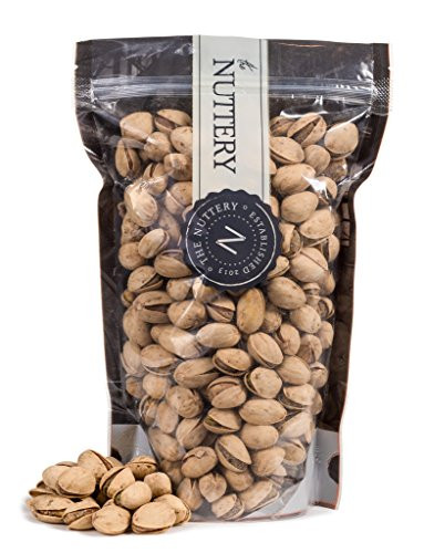 The Nuttery Freshly Roasted Salt and Pepper Pistachio Nuts   16 ounce Pouch bag  1lb