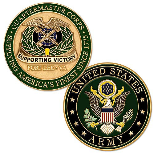 U S  Army Ft  Lee  VA Quartermaster Corps Challenge Coin