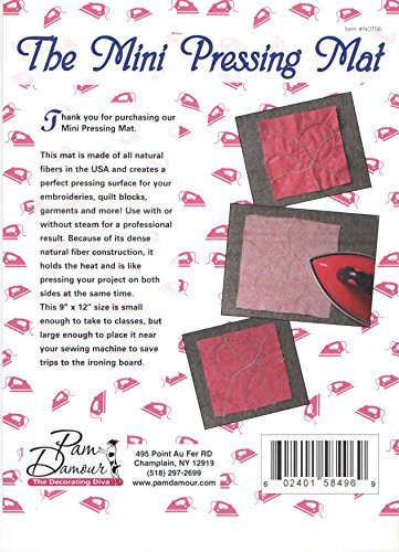 The Mini Pressing Mat 9" x 12" by Pam Damour