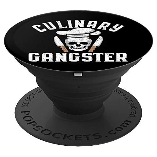 Funny Culinary Gangster The Best Cook In The Kitchen Joke PopSockets Grip and Stand for Phones and Tablets
