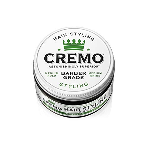 Cremo Premium Barber Grade Hair Styling Cream  Medium Hold  Medium Shine  4 Oz