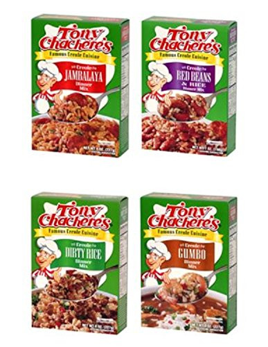Tony Chachere Rice Dinner Mix  Variety Pack  4 Count