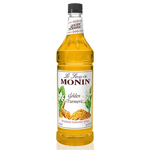 Monin Golden Turmeric Syrup Sweet Earthy Flavor with Hints of Cinnamon Great for Lattes Cocktails Teas Vegan Non GMO Gluten Free 1 Liter Monin Golden Turmeric Syrup Sweet Earthy Flavor with Hints of Cinnamon Great for Lattes Cocktails Teas Vegan Non GMO Gluten Free 1 Liter