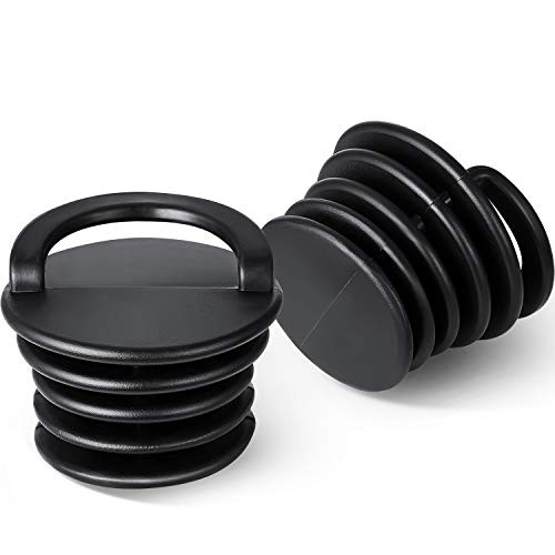 Outus Kayak Scupper Plugs Canoe Boat Scupper Stopper Plugs Bungs Replacement for Kayak Canoe Boat Drain Holes  Black  8 Pieces