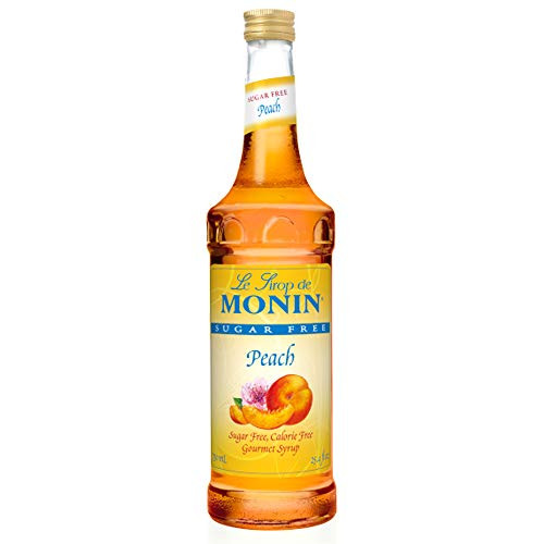 Monin   Sugar Free Peach Syrup  Vegan  Non GMO  Gluten Free  750 ml