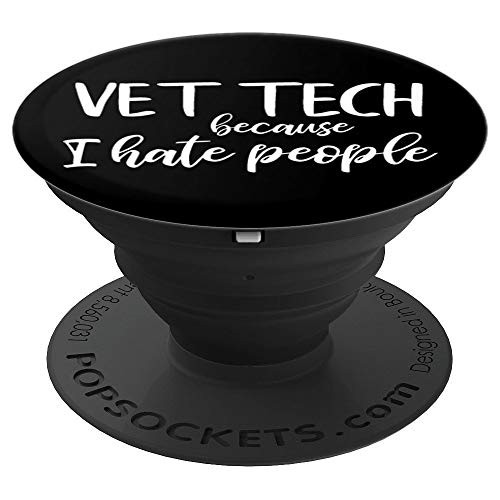 Funny Vet Tech Gift Meme Veterinary Introvert Veterinarian PopSockets Grip and Stand for Phones and Tablets Funny Vet Tech Gift Meme Veterinary Introvert Veterinarian PopSockets Grip and Stand for Phones and Tablets