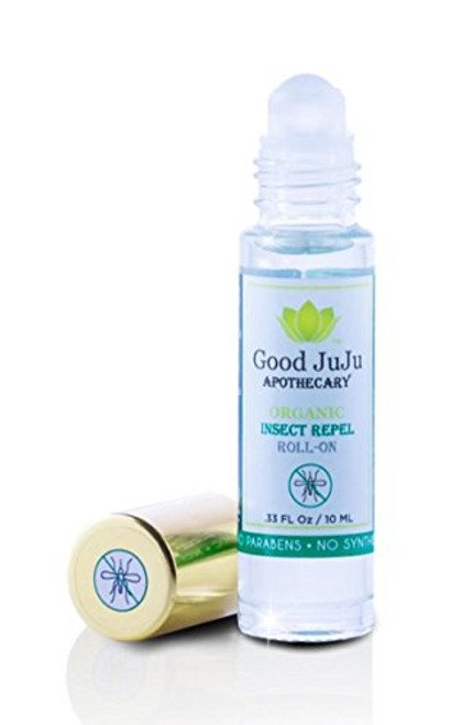 Good JuJu Apothecary All Natural Bug Repel Roll On Oil  Plant Based Organic Insect and Mosquito Repellent with Essential Oils of  Citronella  Lemon Eucalyptus and Lemongrass  No Deet  Safe for Kids