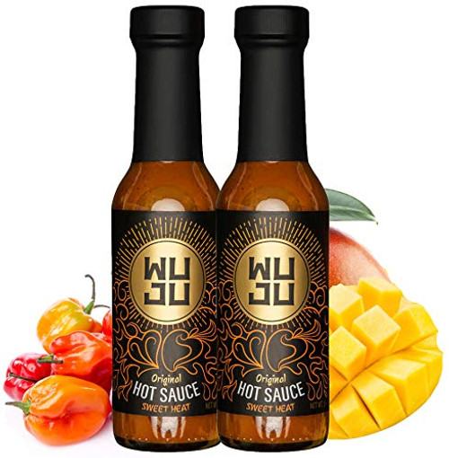 WUJU Original Agave Hot Sauce Hot Pepper Sauce All Natural Habanero Hot Sauce With Diverse Ingredients Gourmet Hot Sauce Mild Hot Sauce Low Sodium No Preservatives 2 x 5 Ounces WUJU Original Agave Hot Sauce Hot Pepper Sauce All Natural Habanero Hot Sauce With Diverse Ingredients Gourmet Hot Sauce Mild Hot Sauce Low Sodium No Preservatives 2 x 5 Ounces