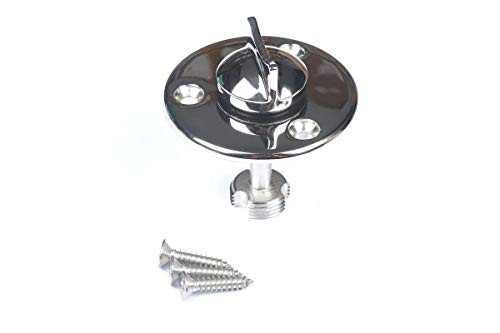 MX Garboard Drain Plug Stainless Steel Marine Boat Plug Fits 1 21  Hole W Screws