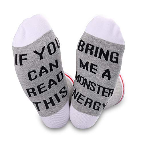 TSOTMO 2 Pairs If You Can Read This Bring Me a drinks Socks  Monster E