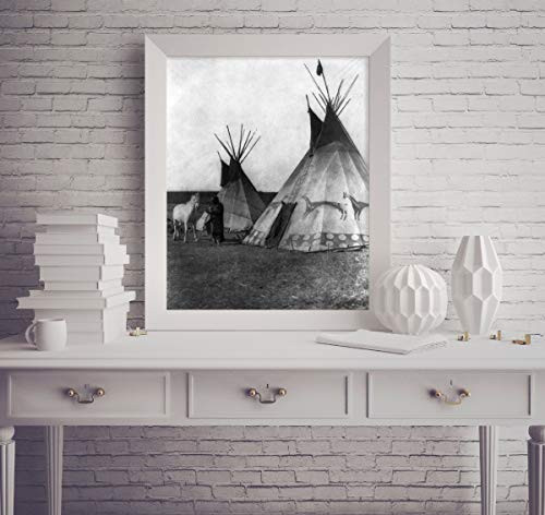 INFINITE PHOTOGRAPHS Photo Blackfoot Tipis 1926 Indian Horse Teepees North American Indian Home Decor INFINITE PHOTOGRAPHS Photo Blackfoot Tipis 1926 Indian Horse Teepees North American Indian Home Decor
