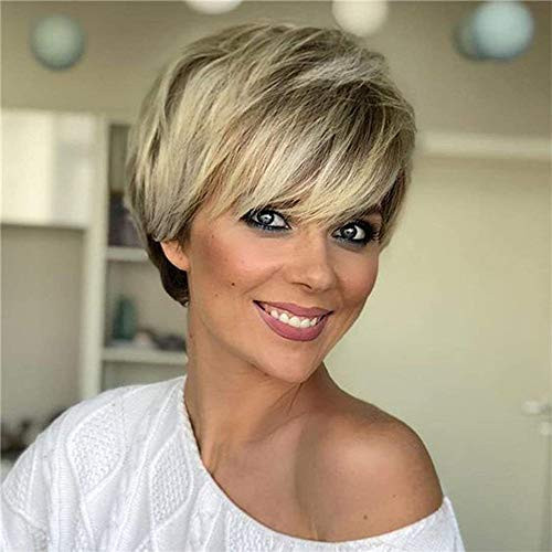 Divine Hair Short Ombre Brown Pixie Cut Hair Wigs For Women Natural Short Wig Cosplay Wig Short Ombre gray Wigs For Black Women Heat Resistant Synthetic Wig short pixie cut layer wavy wigs ABS7334 Divine Hair Short Ombre Brown Pixie Cut Hair Wigs For Women Natural Short Wig Cosplay Wig Short Ombre gray Wigs For Black Women Heat Resistant Synthetic Wig short pixie cut layer wavy wigs ABS7334