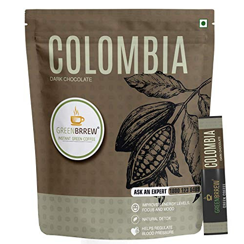 Greenbrrew Colombia Green Coffee Instant Beverage Premix for Weight Management 30g Dark Chocolate 20 Sachets Greenbrrew Colombia Green Coffee Instant Beverage Premix for Weight Management 30g Dark Chocolate 20 Sachets