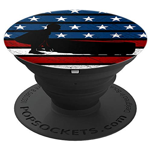 Vintage Retro USA American Flag Powerlifting Weightlifting PopSockets Grip and Stand for Phones and Tablets Vintage Retro USA American Flag Powerlifting Weightlifting PopSockets Grip and Stand for Phones and Tablets