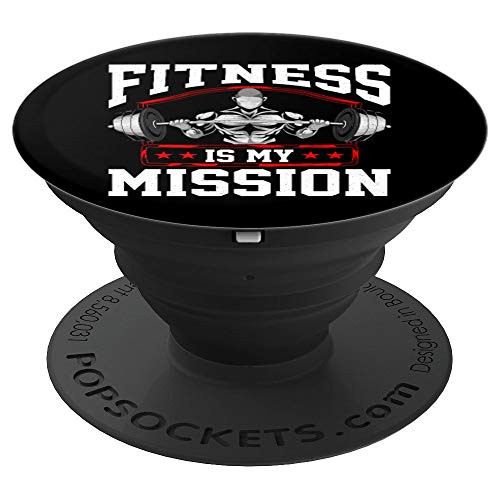 Fitness Is My Mission Motivated Weightlifting Cardio Gym PopSockets Grip and Stand for Phones and Tablets Fitness Is My Mission Motivated Weightlifting Cardio Gym PopSockets Grip and Stand for Phones and Tablets
