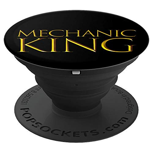 Mechanic King   TOP Gift For Auto Shop Car Mechanics PopSockets Grip and Stand for Phones and Tablets