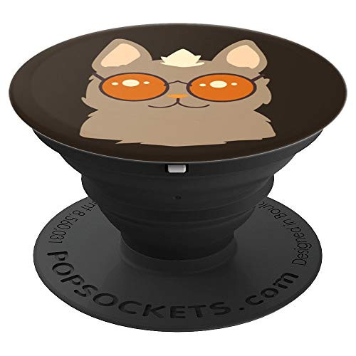 Cat Lover Gift Cat with Tuft of Fur on Top of Head Cute PopSockets Grip and Stand for Phones and Tablets Cat Lover Gift Cat with Tuft of Fur on Top of Head Cute PopSockets Grip and Stand for Phones and Tablets