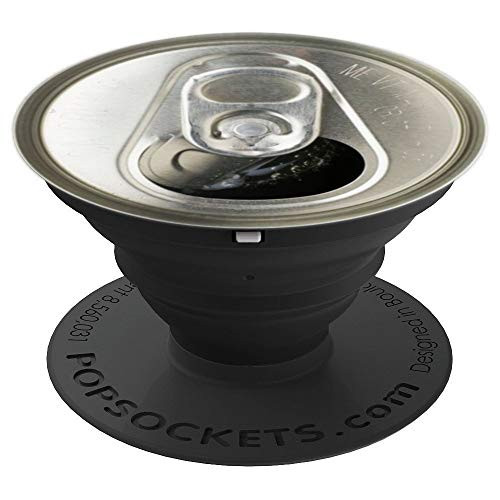 Soda and Beer Can Top Silver PopSockets Grip and Stand for Phones and Tablets