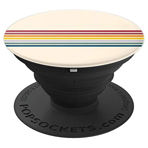 Abstract Minimal Colorful 70s Retro Stripes Vintage Style PopSockets Grip and Stand for Phones and Tablets Abstract Minimal Colorful 70s Retro Stripes Vintage Style PopSockets Grip and Stand for Phones and Tablets