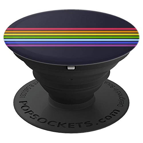 LGBT Rainbow Colors Retro Stripes 70s Vintage Style Love PopSockets Grip and Stand for Phones and Tablets LGBT Rainbow Colors Retro Stripes 70s Vintage Style Love PopSockets Grip and Stand for Phones and Tablets