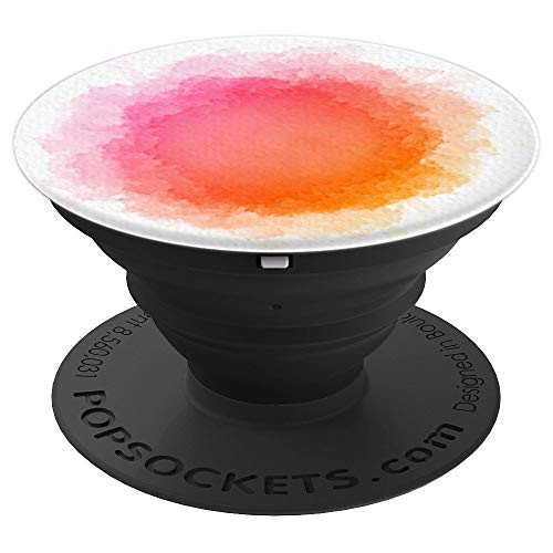 Red Color Splash Pop Mount Socket Watercolor Paint PopSockets Grip and Stand for Phones and Tablets
