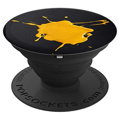 Orange Color Splash Pop Mount Socket Paint PopSockets Grip and Stand for Phones and Tablets